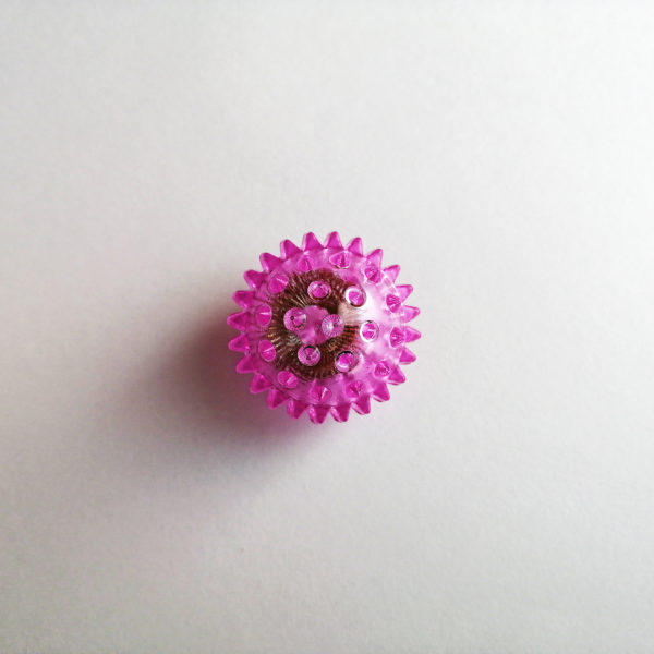 массажный шарик су джок лапонька фиолетовый